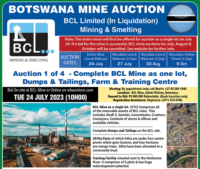 BCL Mine Liquidation Auction